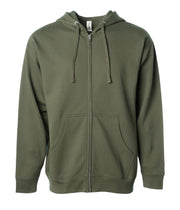 Midweight Zip Hooded Sweatshirt – product view 14