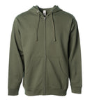 Midweight Zip Hooded Sweatshirt