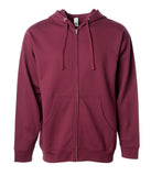 Midweight Zip Hooded Sweatshirt