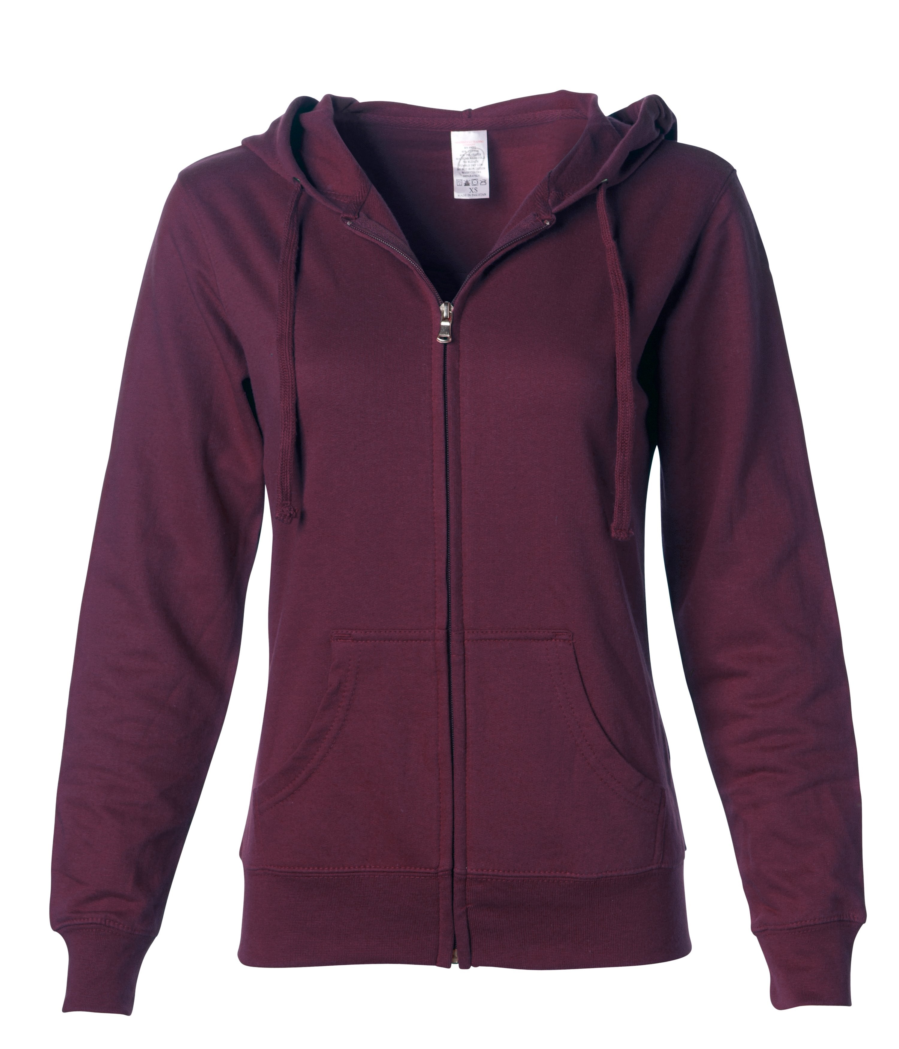 Women's Lightweight Zip Hooded Sweatshirt