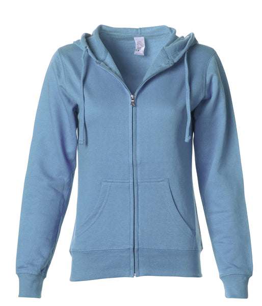 Women's Lightweight Zip Hooded Sweatshirt
