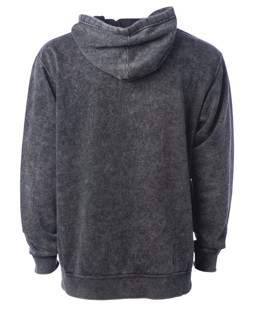 Independent Unisex Midweight Mineral Wash Hooded Pullover