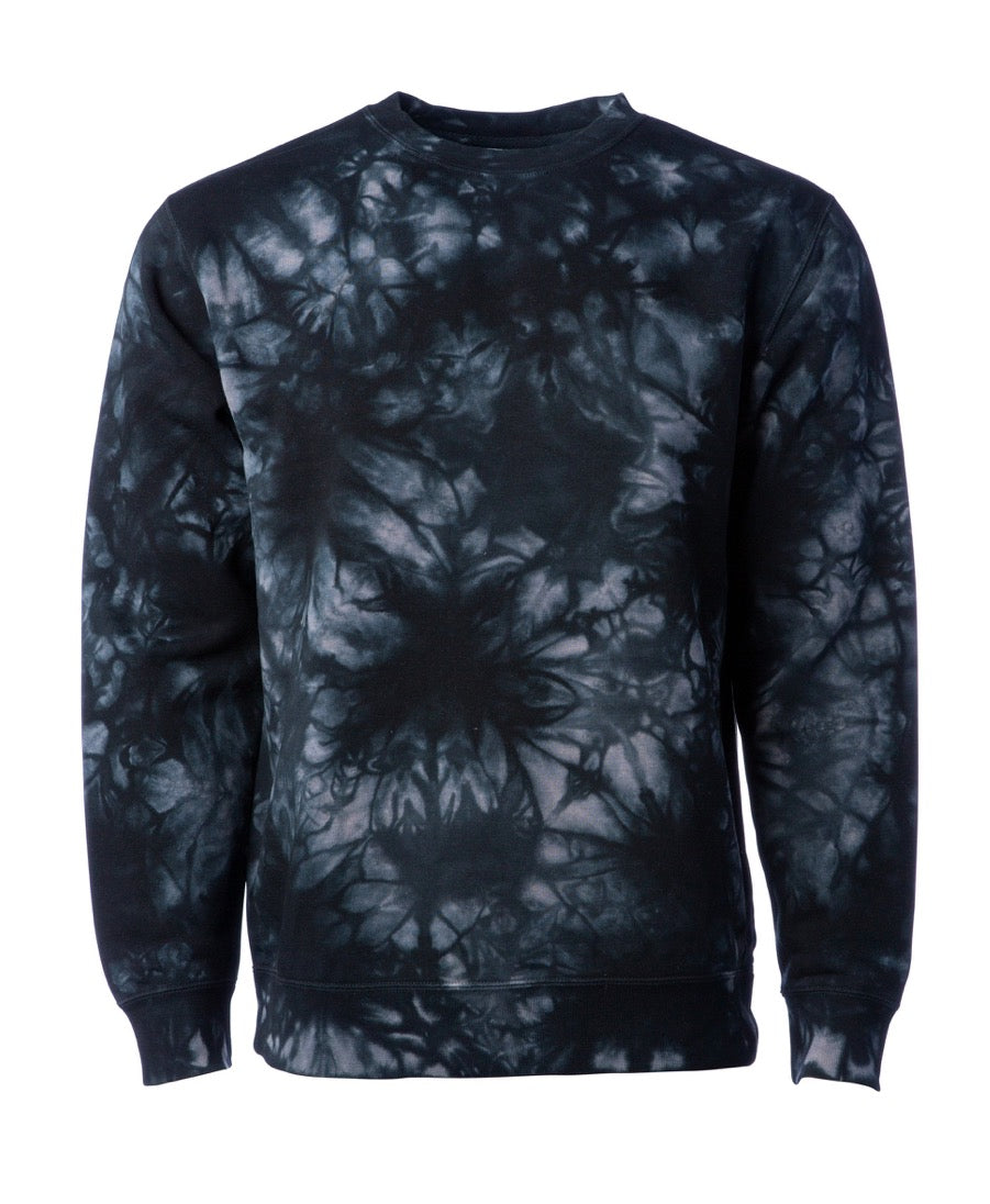Independent Unisex Midweight Tie Dye Crew