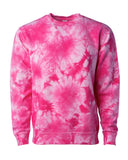 Independent Unisex Midweight Tie Dye Crew