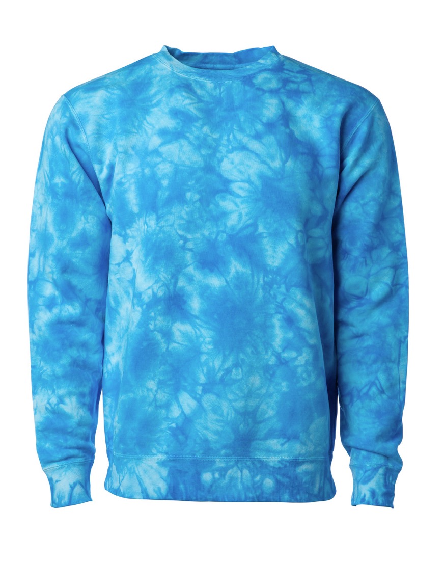 Independent Unisex Midweight Tie Dye Crew