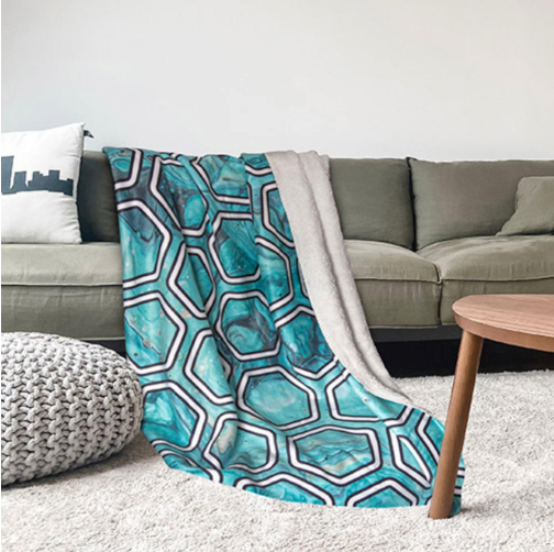 Sherpa Fleece Blanket 60" x 80" – product view 1