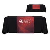 Custom Size Table Runner and Solid Color Throw Combo