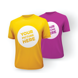 12 Custom Printed T-Shirts with One Color Imprint