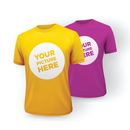 12 T-Shirts Full Color Printed - Front and Back