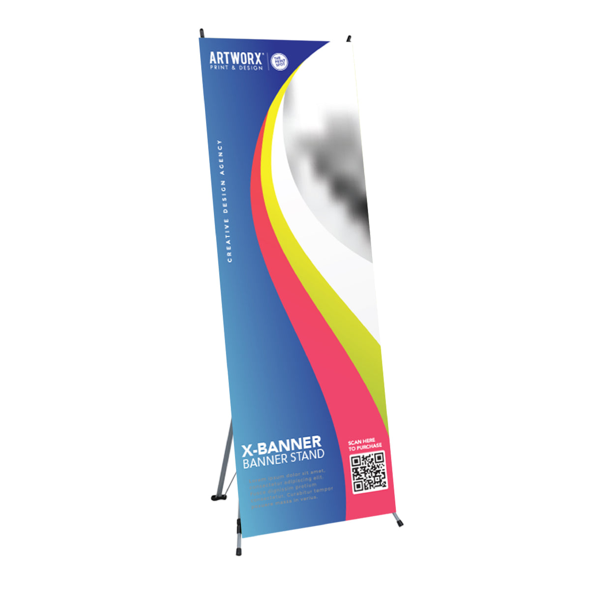 X-Banner Economical Banner Stand – product view 1