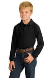 Y500LS Port Authority Youth Silk Touch Long Sleeve Polo