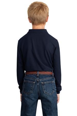 Y500LS Port Authority Youth Silk Touch Long Sleeve Polo