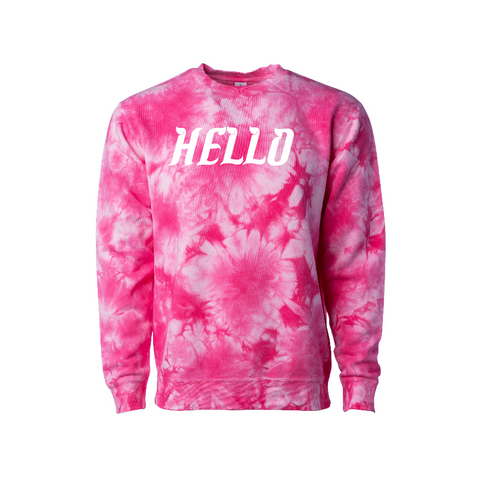 Unisex Midweight Tie Dye Crew